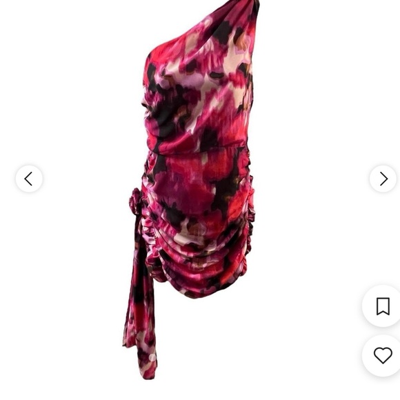 Forever 21 Vibrant Pink and Brown Dress - Picture 3 of 6